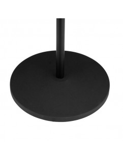 Metal Adjustable Microphone Stand With Solid Round Weighted Base, 35" To 64.2" High, 3/8" Screw Converts To 5/8" Screw, Fits For Most Types Of Microphones