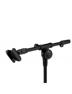 Metal Adjustable Desktop Mic Stand With Weighted Base,  12.2" To 16.5" High, 3/8" Screw Converts To 5/8" Screw, Suit For Live Broadcast, Online Class, Face Time, Zoom Meeting, Video Calls, Video Recor