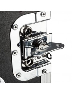[US-W]19" 8U Single Layer Double Door DJ Equipment Cabinet Black & Silver