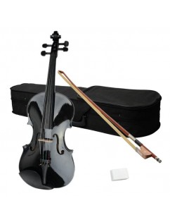 15" Acoustic Viola   Case   Bow   Rosin Black